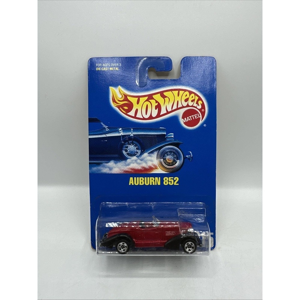 Hot Wheels Auburn 852 Red Collector #215 New Sealed 1991